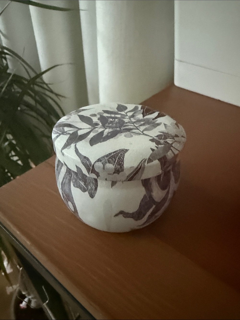 Decorative Floral Candle - Home Art